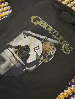 Screen Stars Black "Ghoulies" Graphic Tee
